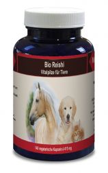 Bio Reishi / Ling Zhi - 100% Pilzpulver für Tiere 140 Kapseln