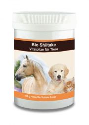 Bio Shiitake - 100% Pilzpulver für Tiere 100 g Dose